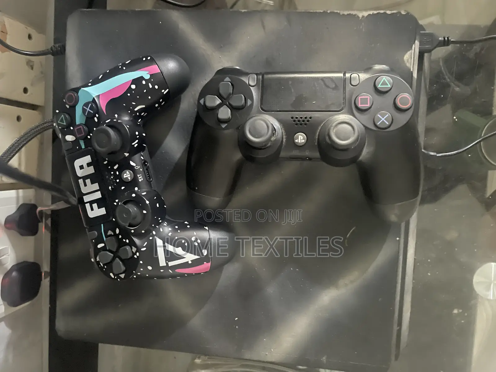 PS4 Slim With 2 Controllers and Games
