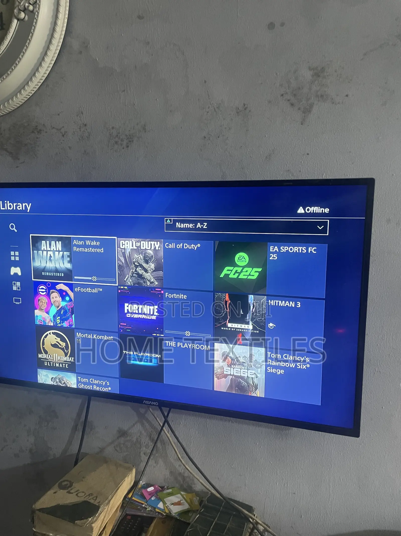 PS4 Slim With 2 Controllers and Games