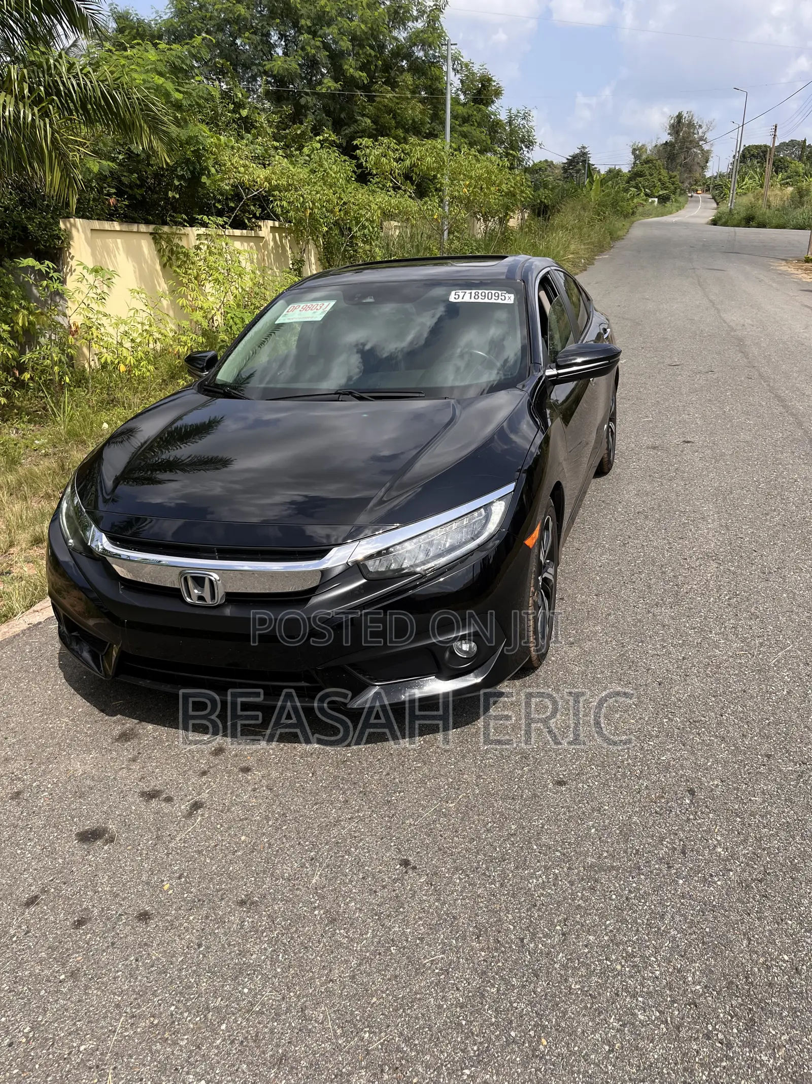 Honda Civic Touring 4dr Sedan (1.5L 4cyl) 2017 Black