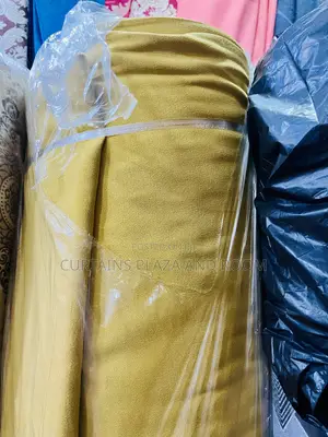 Curtains ( 2in1 Yellow Gold Curtain )