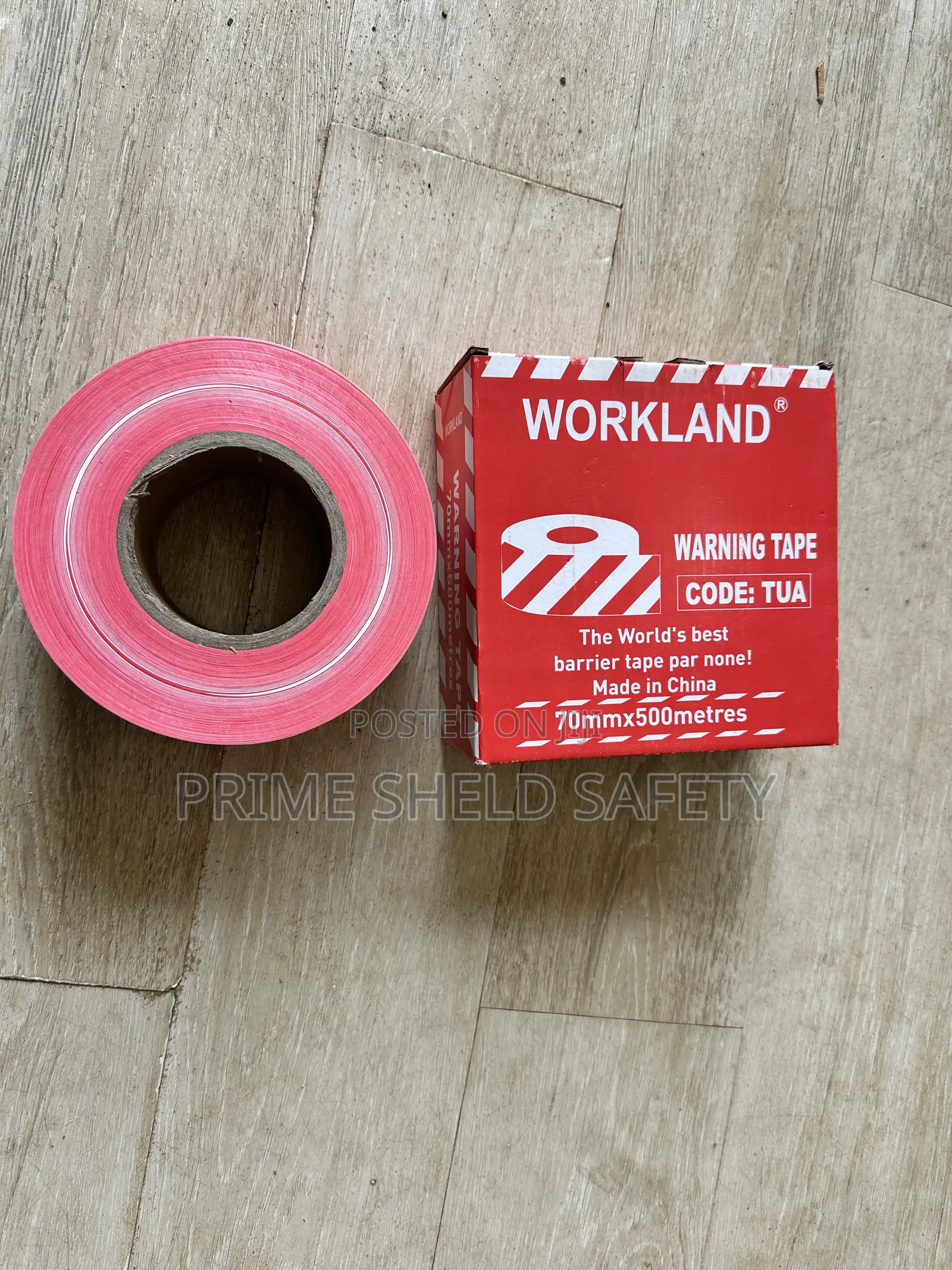 Workland Warning Tape 70mm X 500m – Safety Barrier Tape