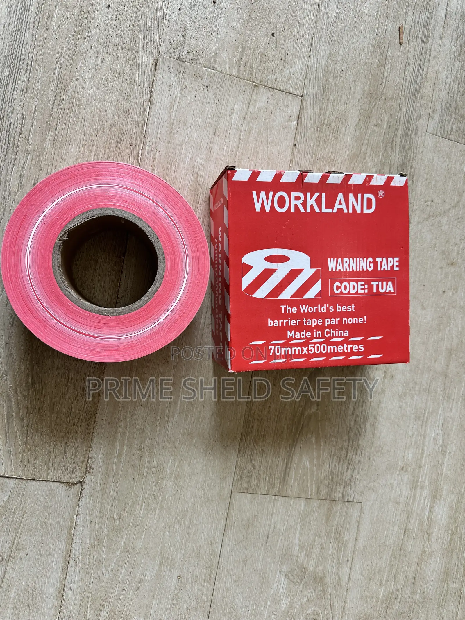 Workland Warning Tape 70mm X 500m – Safety Barrier Tape