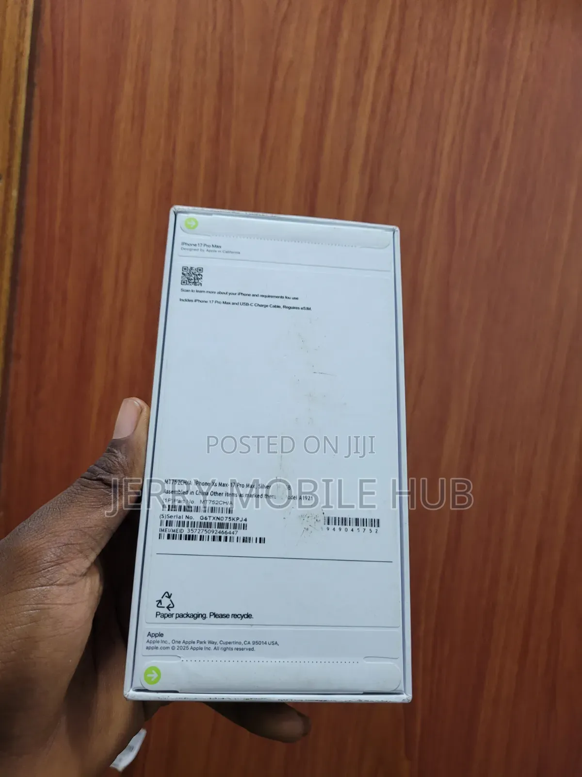 New Apple iPhone XS Max 256 GB Silver