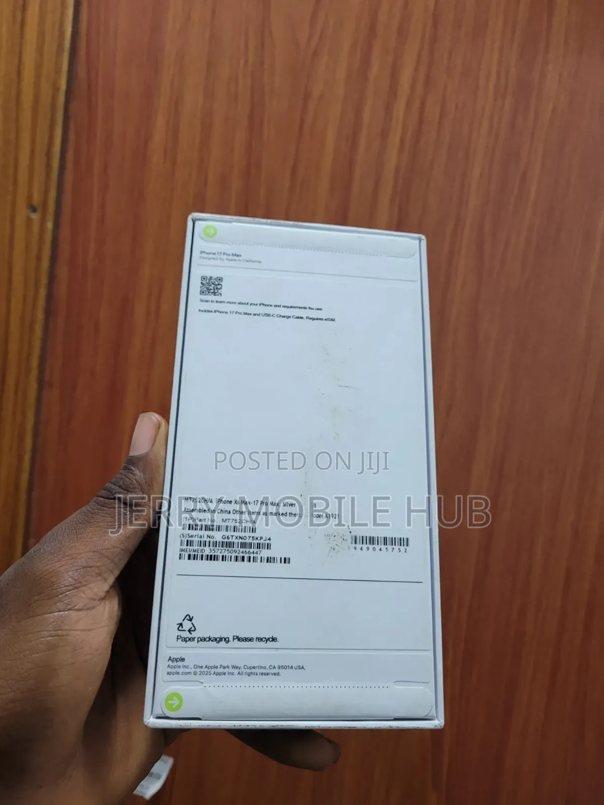 New Apple iPhone XS Max 256 GB Silver