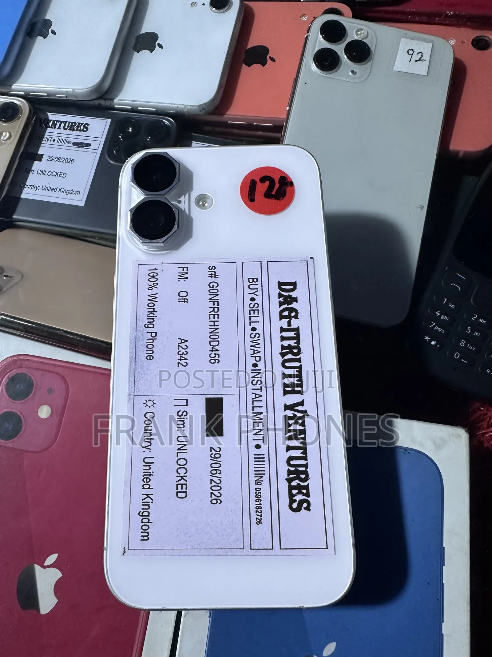New Apple iPhone 16 128 GB White