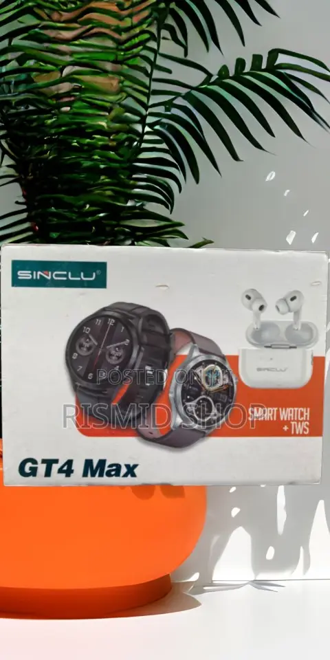 Sinclu Gt4 Max Smartwatch and TWS Earbuds Gift Set