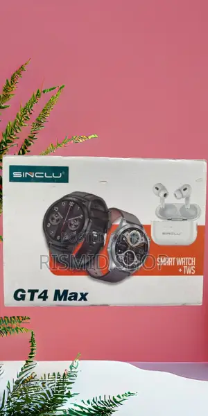 Sinclu Gt4 Max Smart Watch and TWS Earbuds Package
