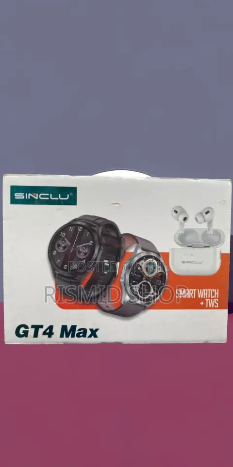 Sinclu Gt4 Max Smart Watch & Wireless Earbuds Set