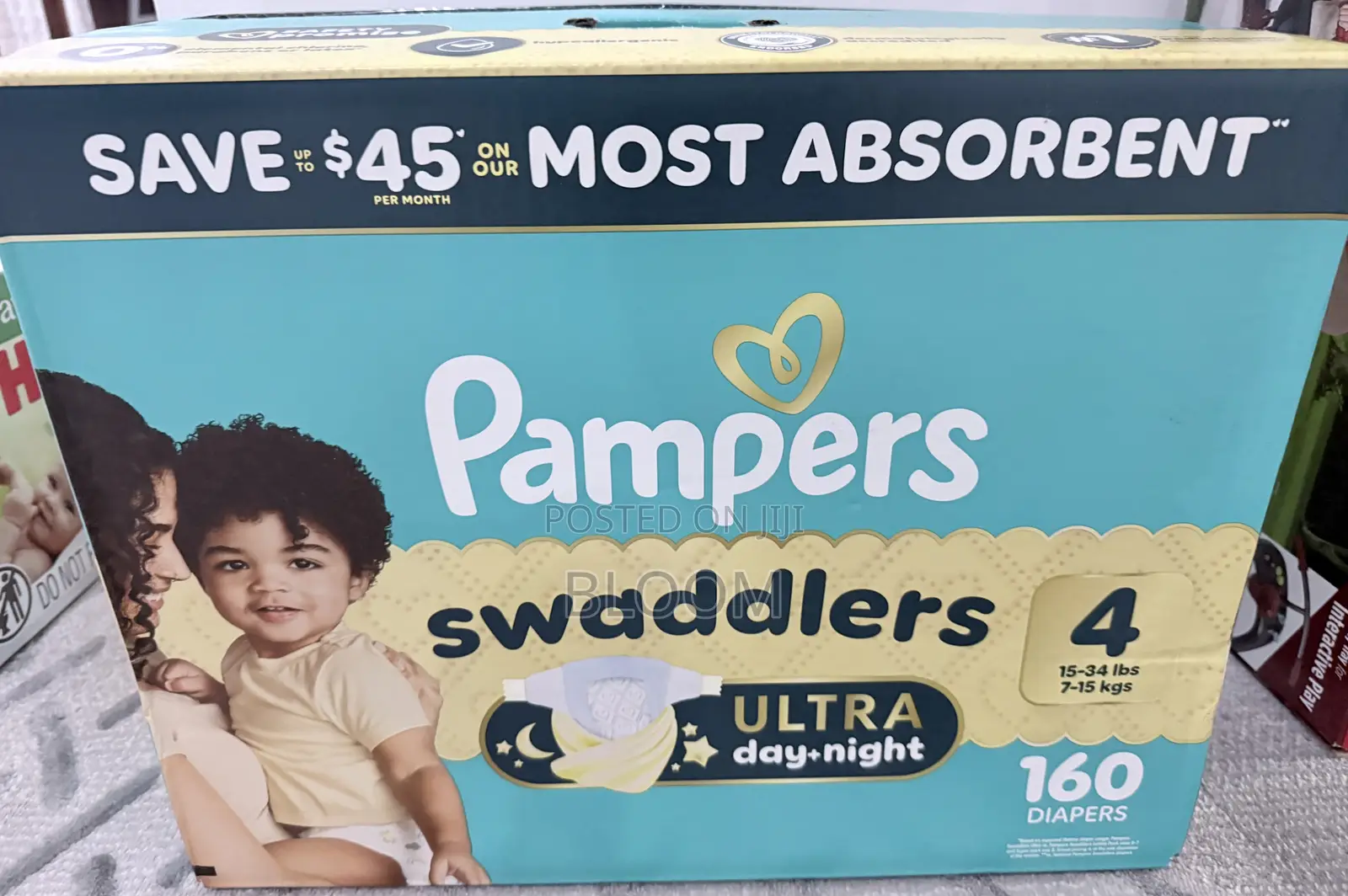 Pampers Swaddlers Ultra Day + Night — Size 4 👶🏽