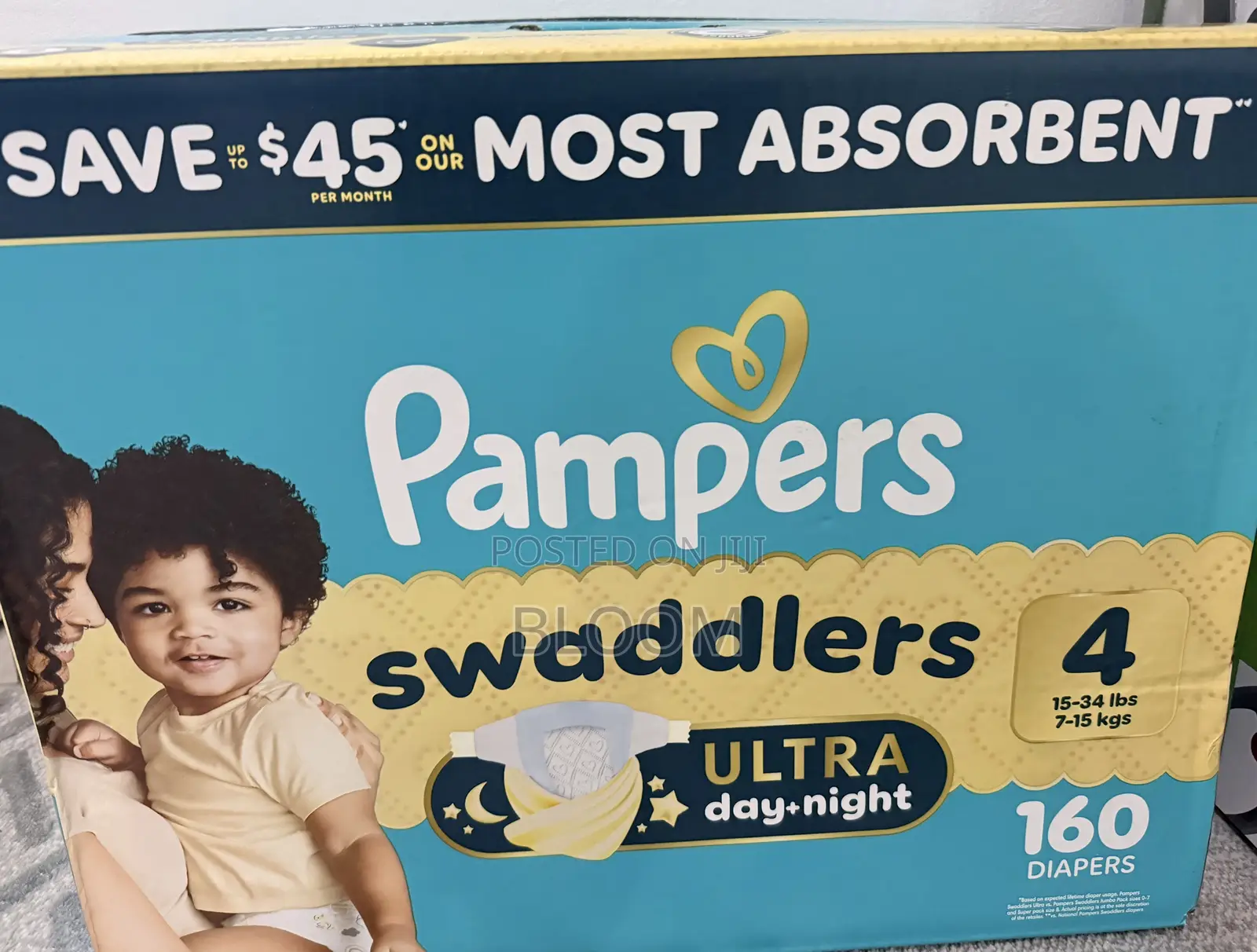 Pampers Swaddlers Ultra Day + Night — Size 4 👶🏽