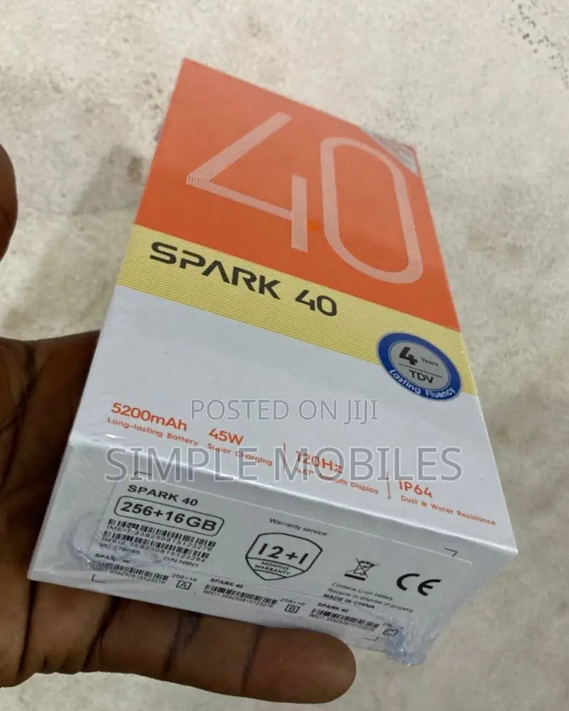 New Tecno Spark 40 256 GB Gold