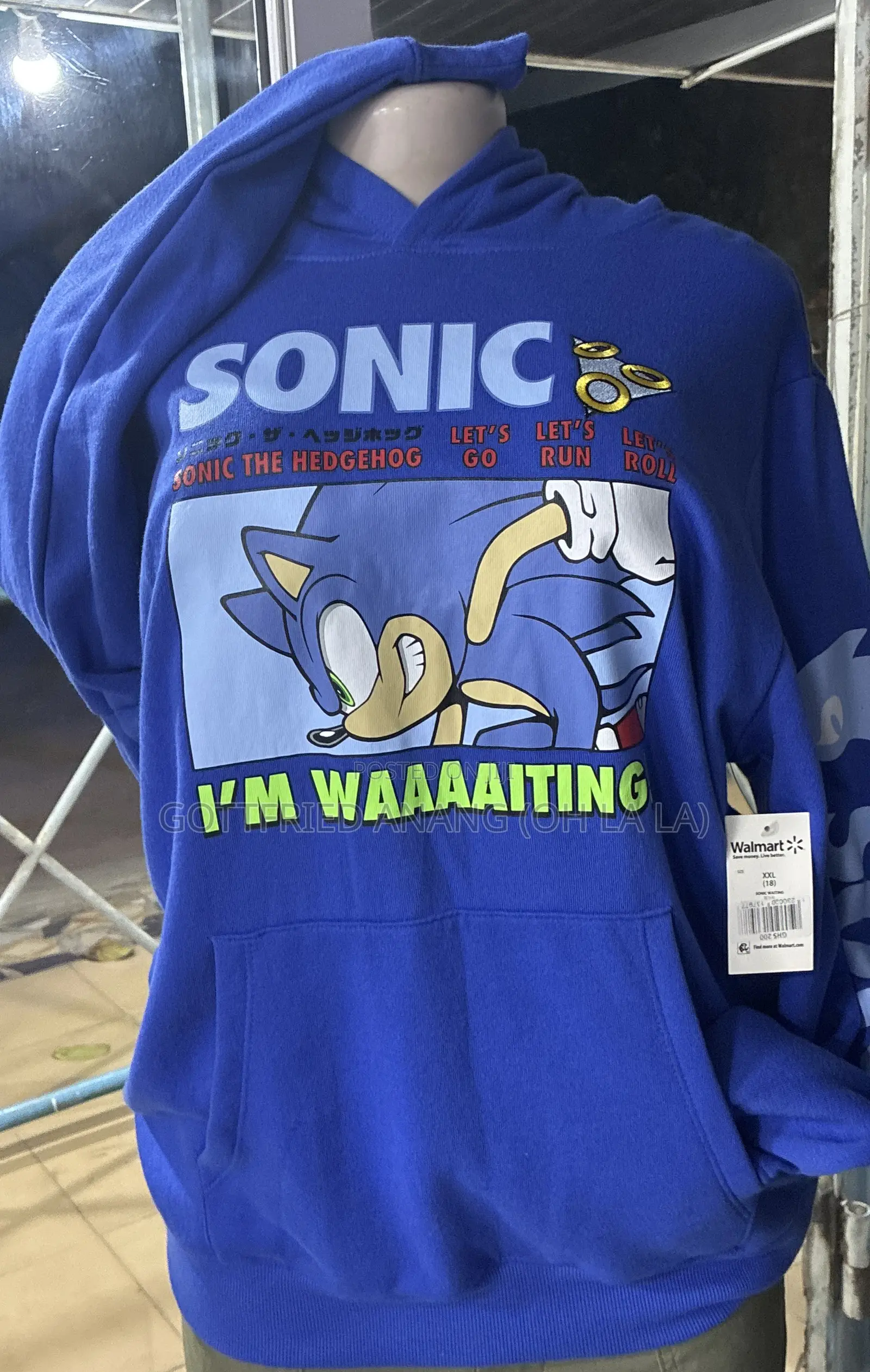 Sonic Sweat Top XXL 18 More of a Medium
