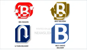 4 Delivery Logo Designs - B Letter