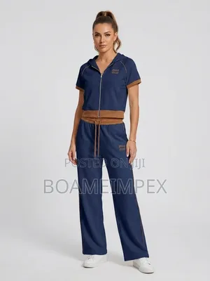 Women’s 2-Piece Hooded Zip-Up Tracksuit Set | Sporty Chic