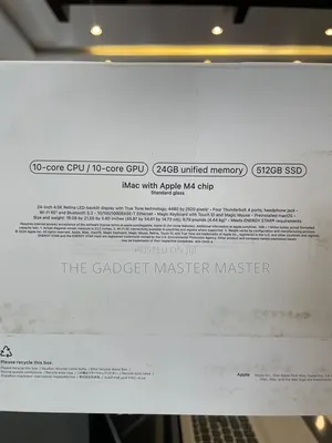 New Desktop Computer Apple iMac M4 24GB Apple M4 SSD 512GB