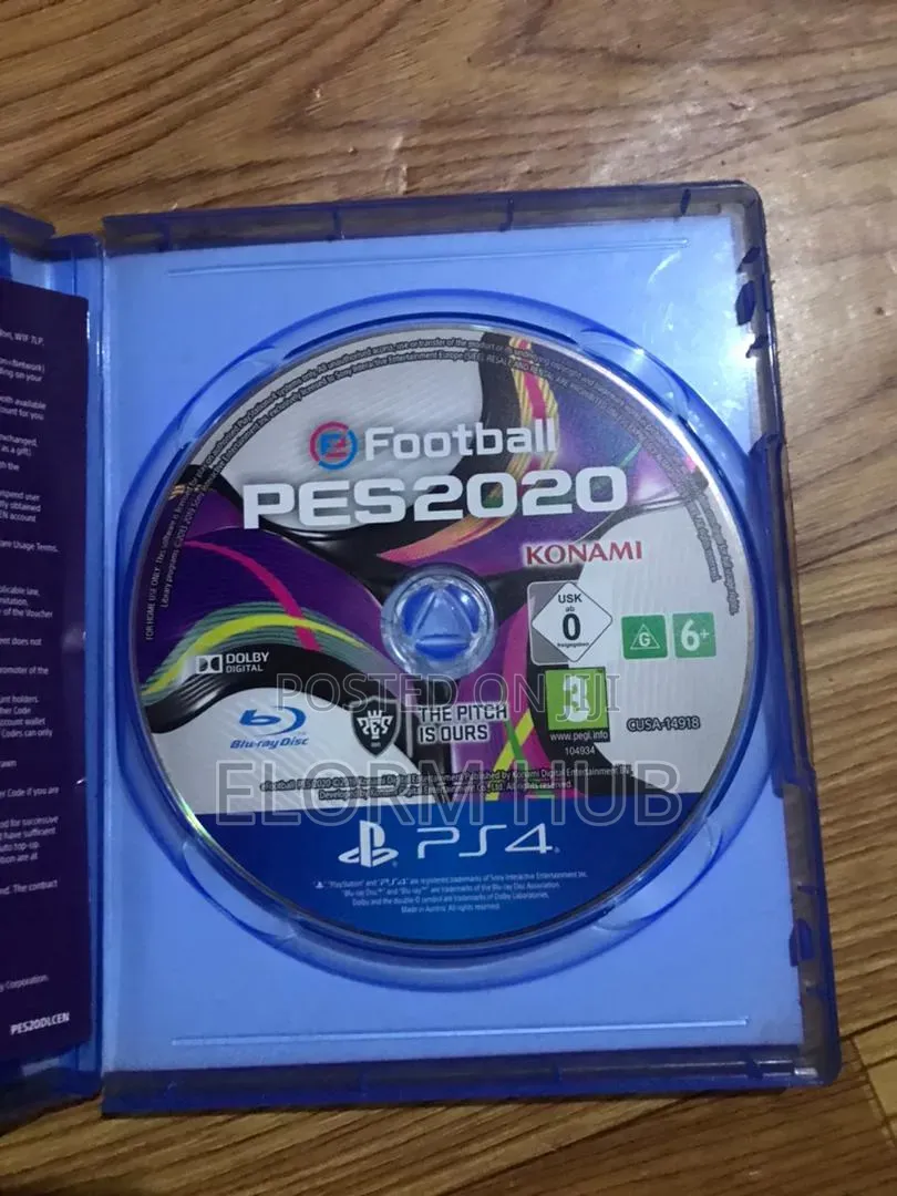 Pes 20 Cd for PS4 and PS5