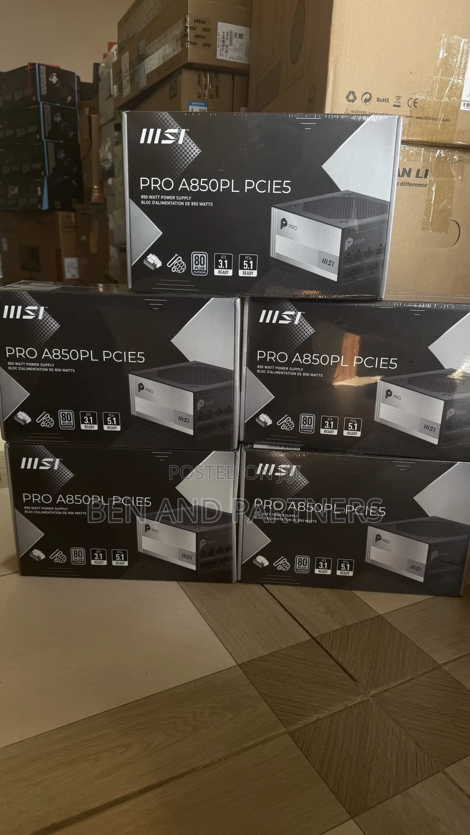 Msi 850w, Pcie 5.1, 80+ Platinum. Sealed in Box 🔥🔥