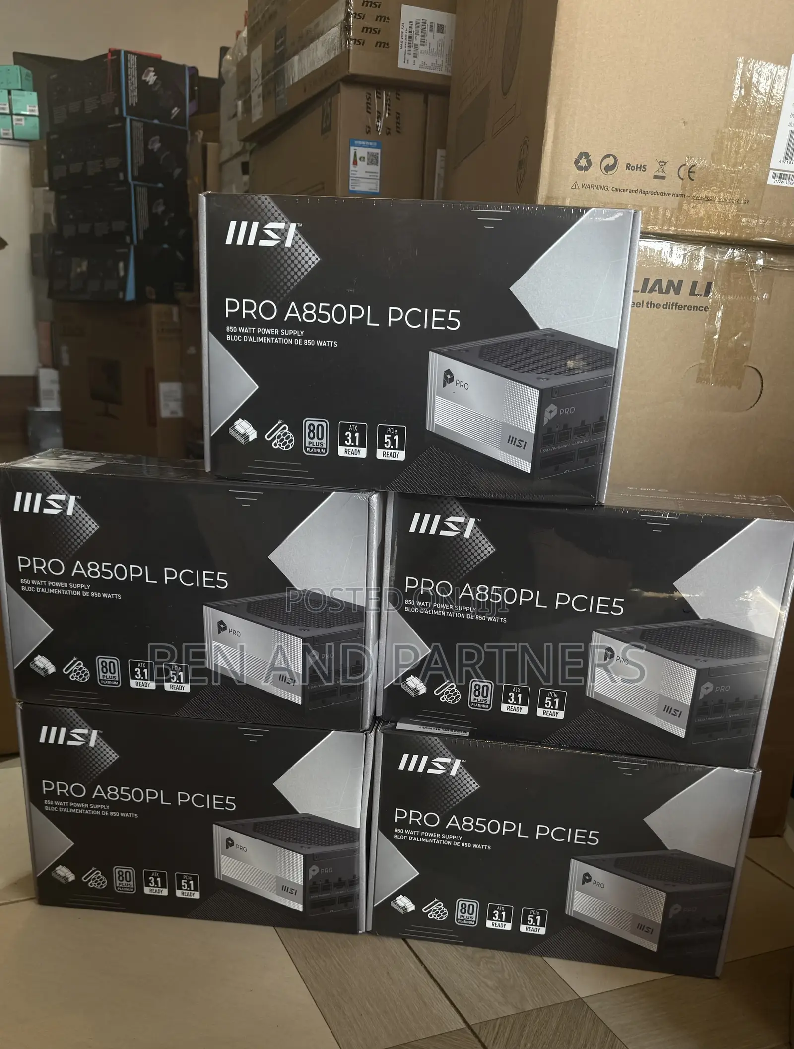 Msi 850w, Pcie 5.1, 80+ Platinum. Sealed in Box 🔥🔥