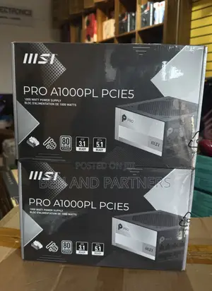 MSI PRO A1000PL PCIE5, 1000W Gaming Power Supply, 80+ Platinum