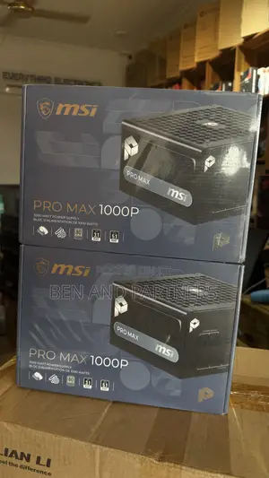 Msi Pro Max 1000w, Pcie5, 1000w Power Supply, 80+ Platinum