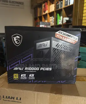 MSI MPG A1000G 1000w, Gaming Power Supply 80 Plus Gold