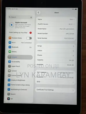 Apple iPad 10.2 (2021) 64 GB Black