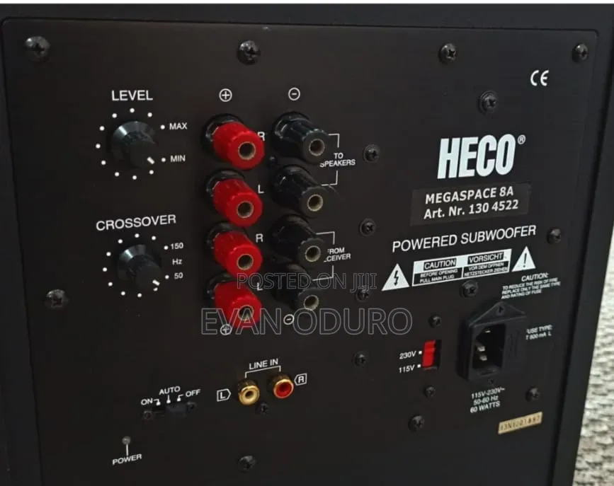 Powerful German Brand Heco Sub Woof Quality Bass Immersive Sound