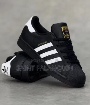 Black Adidas Originals Superstar II Sneakers