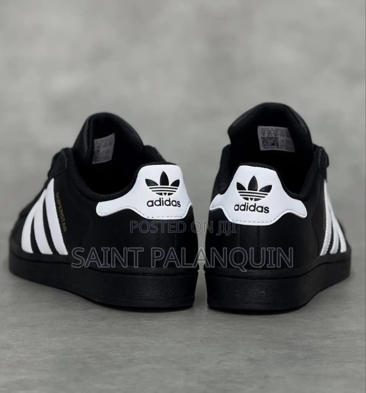 Black Adidas Originals Superstar II Sneakers