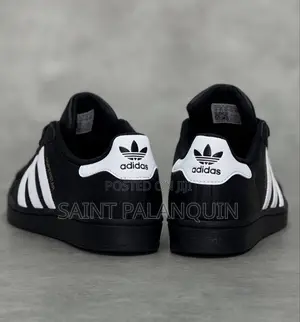Black Adidas Originals Superstar II Sneakers