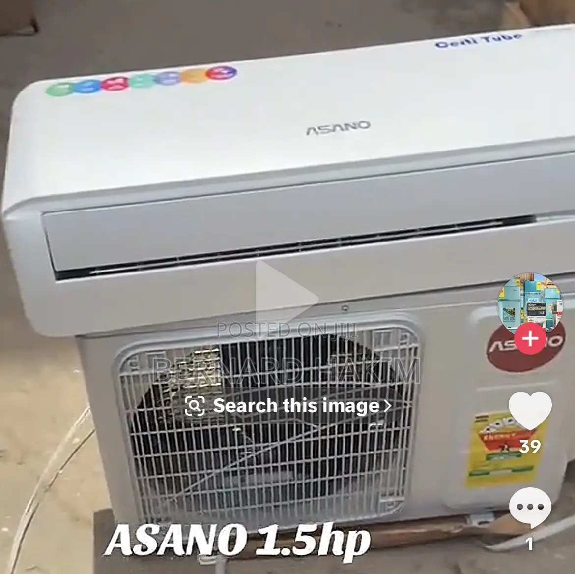 Asano 1.5hp Air Conditioner Unit Split R410
