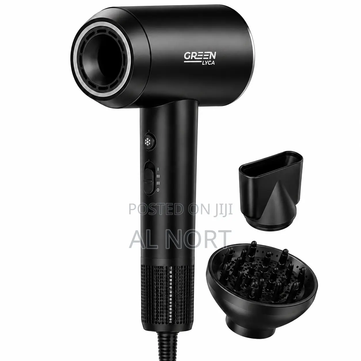 GREEN LYCA GL70185 Professional Hair Dryer – Black