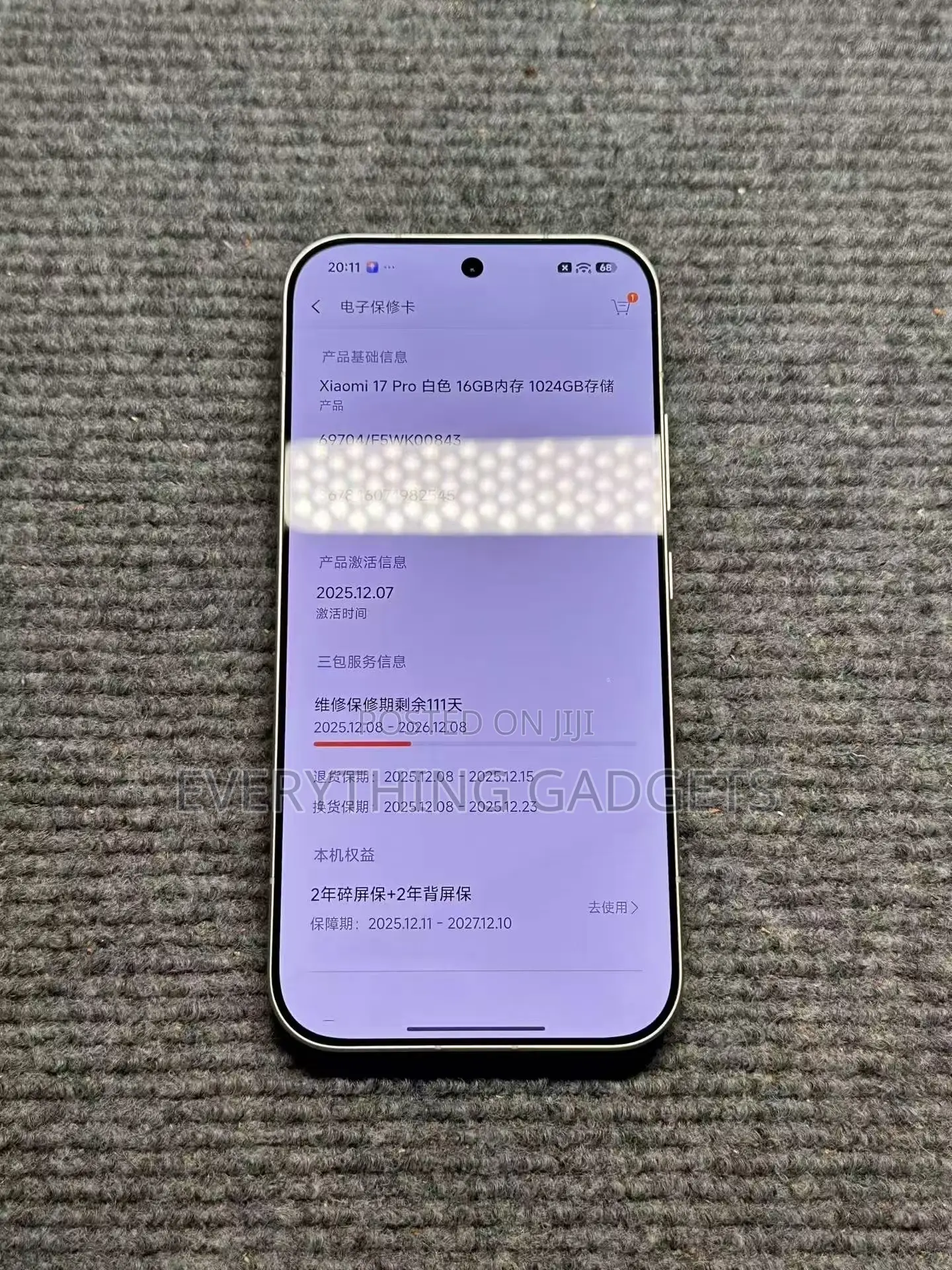 Xiaomi 17 Pro 1 TB White