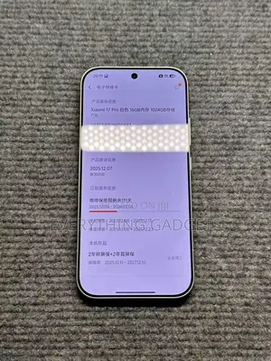 Xiaomi 17 Pro 1 TB White