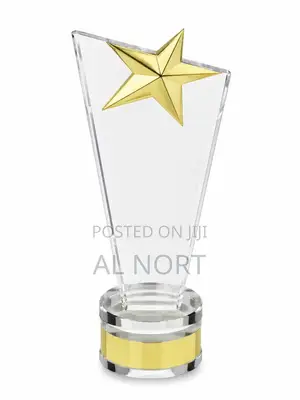 Clear Glass Award Trophy Plaque – Decorative Recognition Award