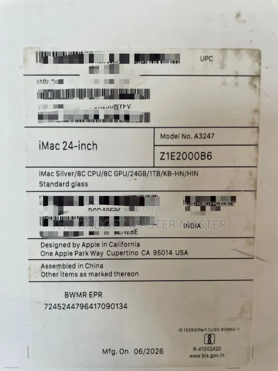 New Desktop Computer Apple iMac 24GB Apple M4 SSD 1T