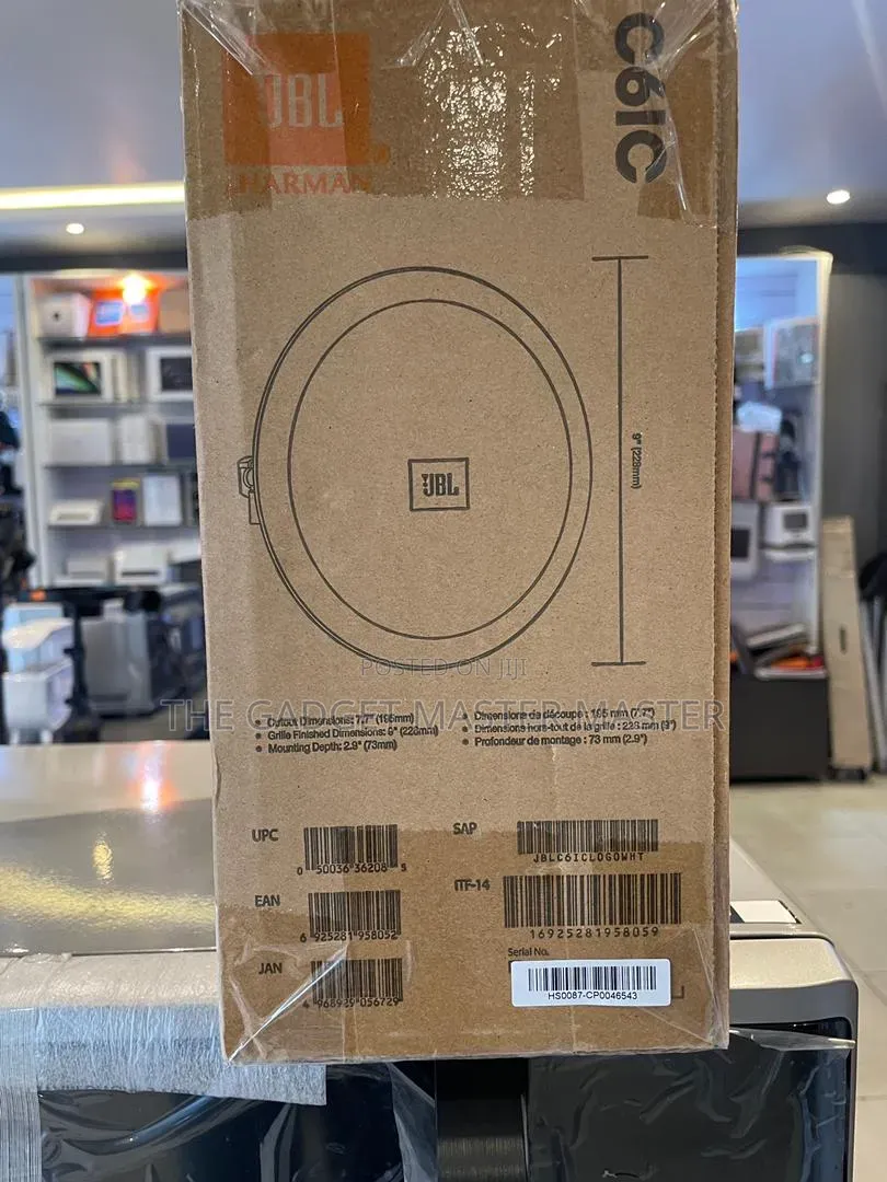 JBL C-61c 6.5" in-Ceiling and in-Wall Loudspeaker