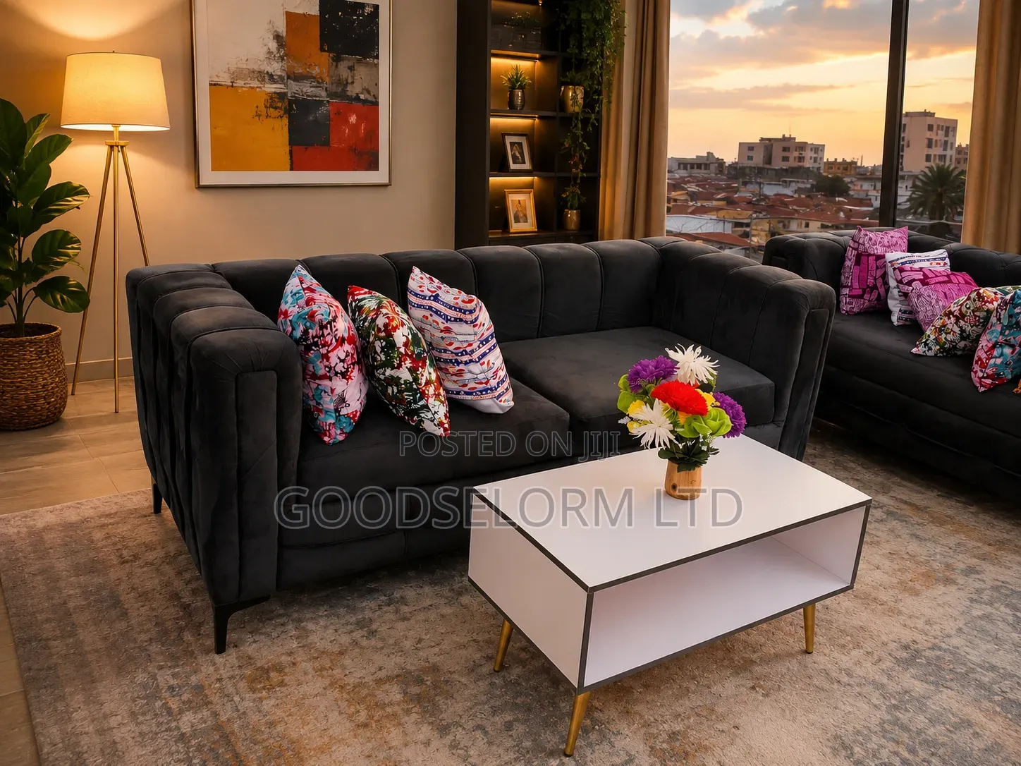 Sofa Plus Center Table With Free Delivery