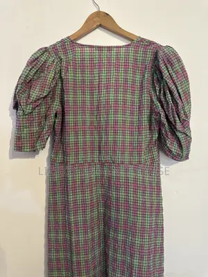 Green & Purple Plaid Mini Dress From Zara