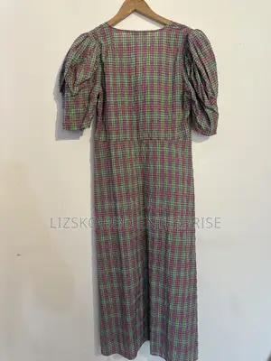 Green & Purple Plaid Mini Dress From Zara