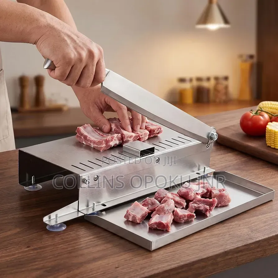 Stainless Steel Manual Slicing Machine Frozen Meat & Vegetables Slicer