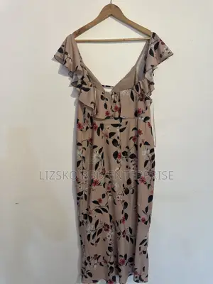 Lovely Blush-Pink Midi Dress