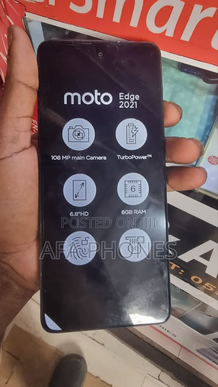 New Motorola Edge 5G UW (2021) 128 GB Blue