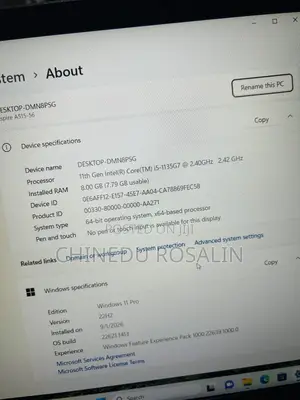 Laptop Acer Aspire A515-52G 8GB Intel Core i5 SSD 512GB