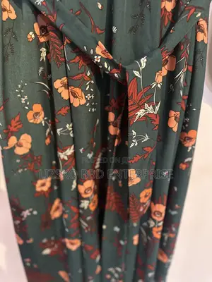 Dark Green Long-Sleeve Midi Dress by SHEIN