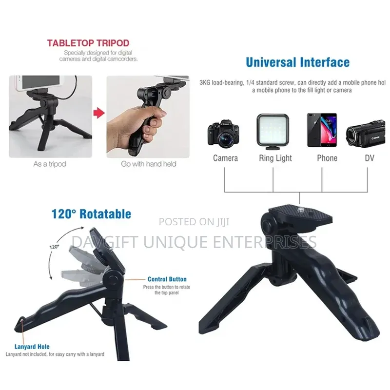 Original Quality Vblog Set With Mic, Remote and Light
