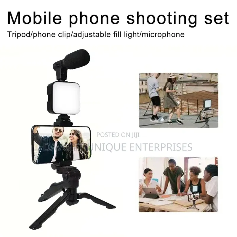 Original Quality Vblog Set With Mic, Remote and Light