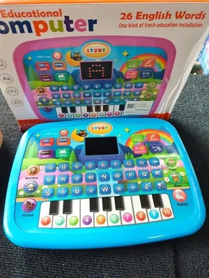 Kids Educational Computer With 26 English Words, Rhymes and Spellings
