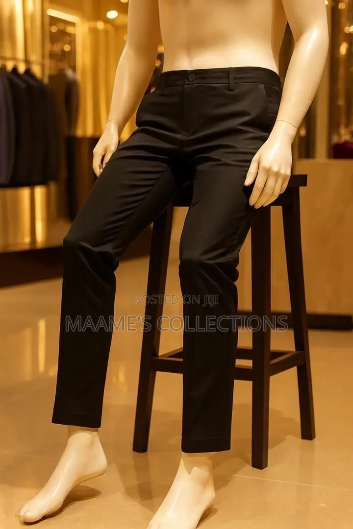 Men's Smart Casual Khaki Trousers