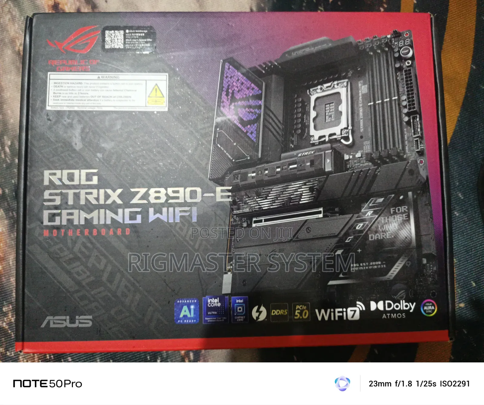 ASUS ROG STRIX Z890 E Gaming WiFi Motherboard